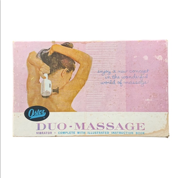 Vintage duo massager vibrator in original box w instructions and attachments! - Picture 1 of 8